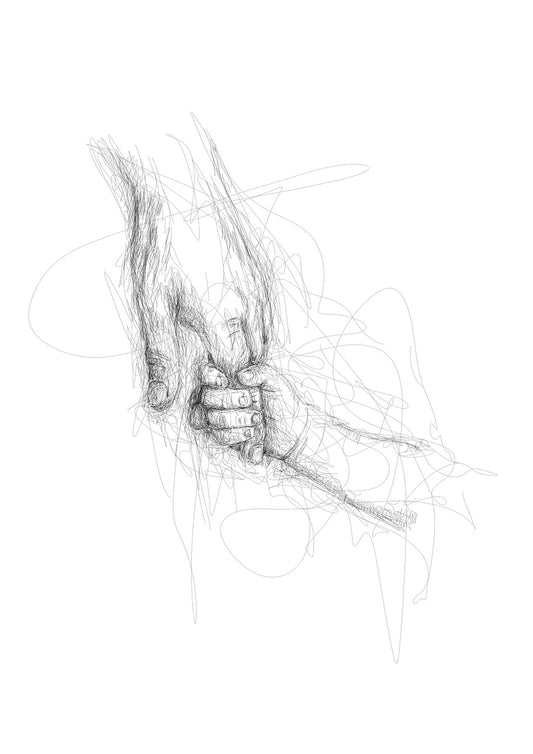 Fathers Hand  - Signed
