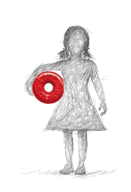 Lifesaver Girl - Red  - Signed
