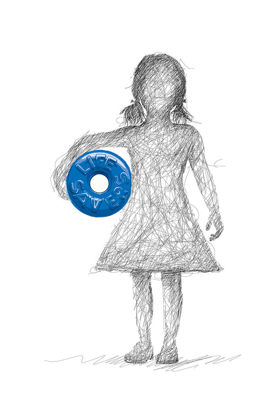 Lifesaver Girl - Blue  - Signed