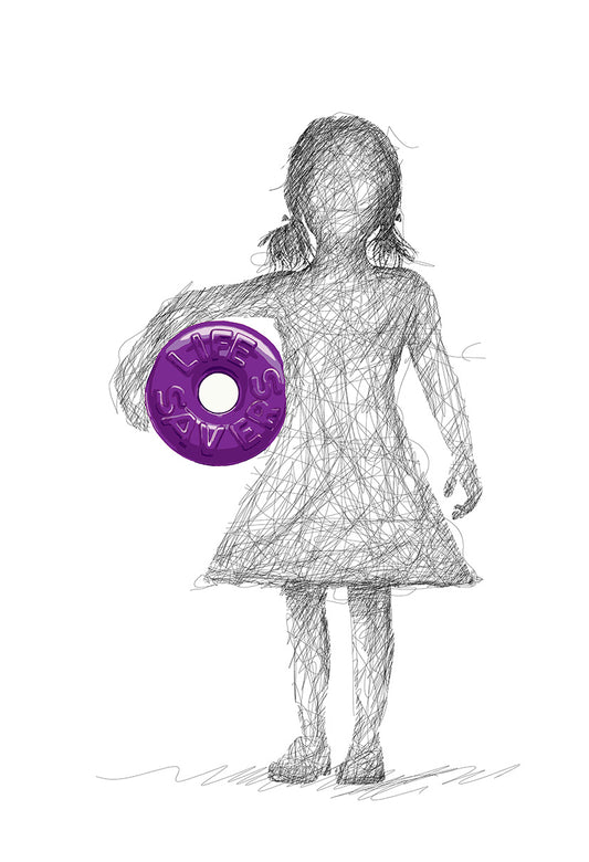 Lifesaver Girl - Purple  - Signed